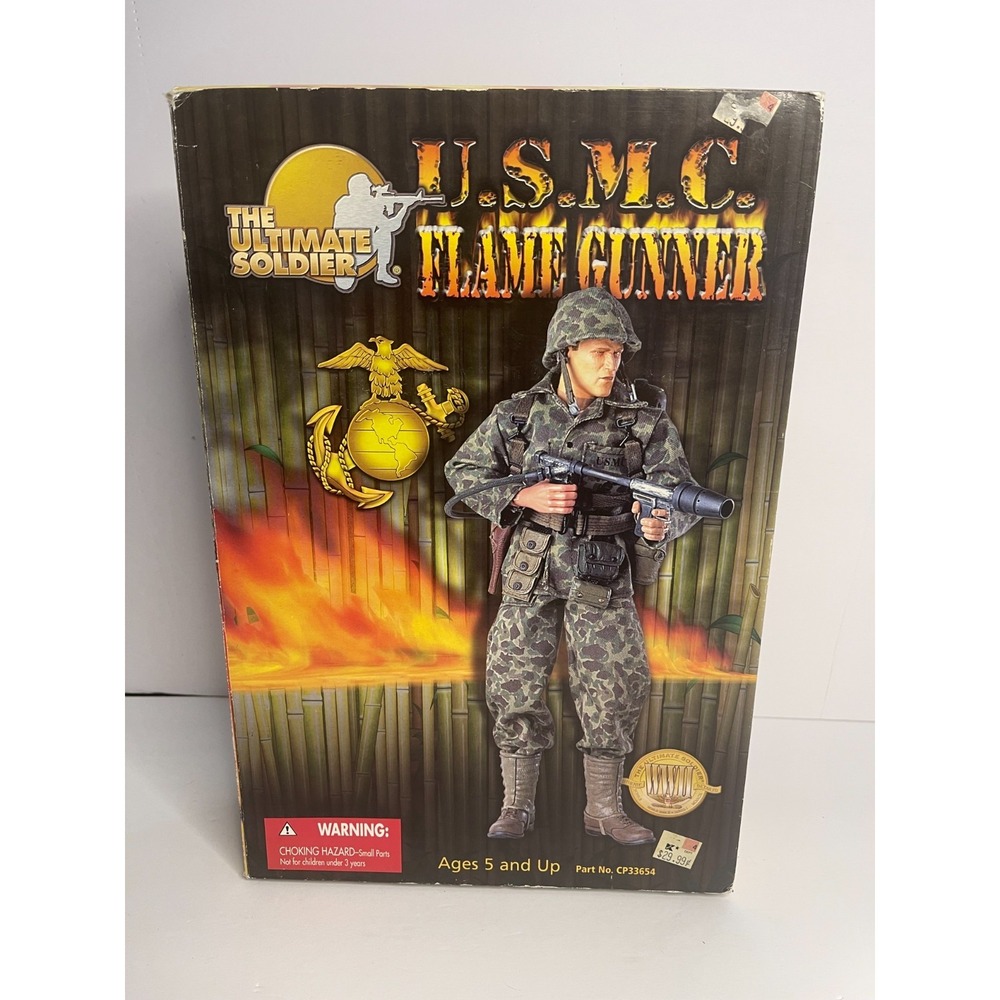 21st Century Toys Ultimate Soldier USMC Flame Gunner WWII 1:6 Action Figure Box